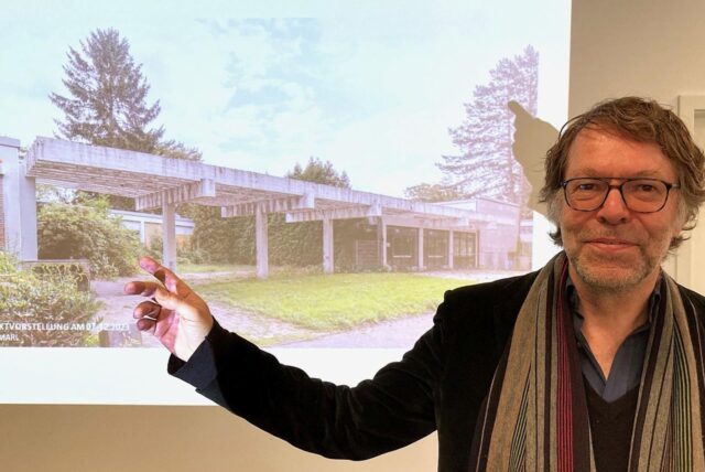 Museumsdirektor Georg Elben stellte das Konzept des Kultur- und Begegnungszentrums Marschall 66  vor.