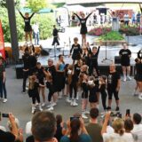 Der Auftritt der BSV-Cheerleader begeisterte das Publikum im Bürgerpark.