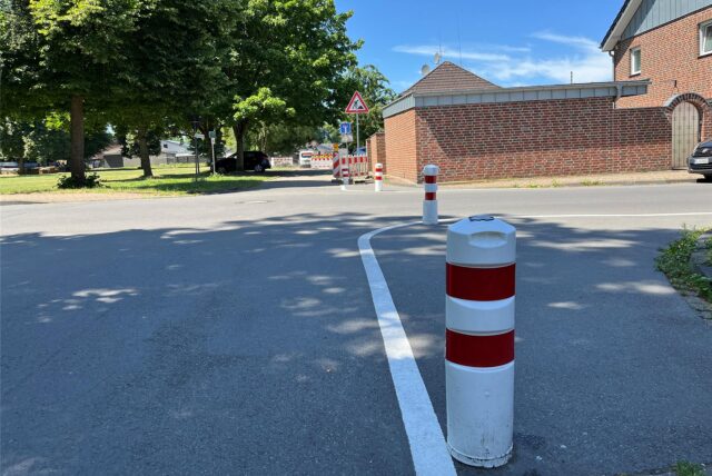 Poller an der Kreuzung Böckenheckstraße/Margaretenstraße in Datteln-Meckinghoven