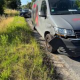 Bei dem Unfall an der Stadtgrenze Dorsten/Marl entstand ein hoher Sachschaden.