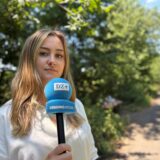 Redakteurin alexandra schlobohm am fundort am tüshausweg