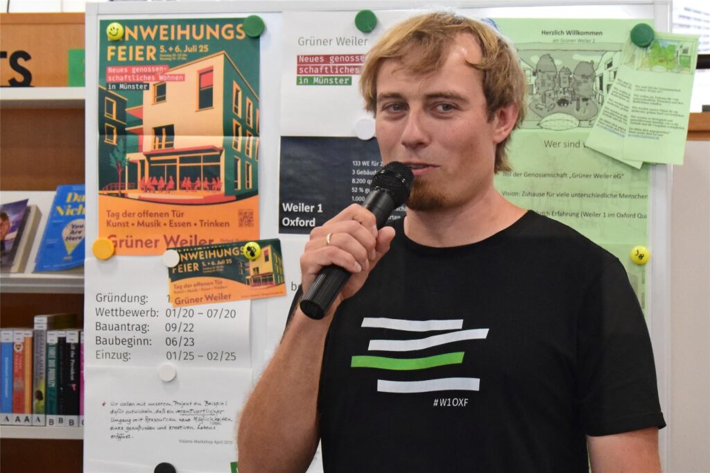 Christoph Holbein-Munske vom Wohnprojekt Grüner Weiler in Münster Christoph Holbein-Munske vom Wohnprojekt Grüner Weiler in Münster