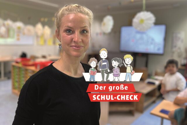 Die Dortmunder Grundschullehrerin Vanessa Leclaire in ihrem Klassenraum an der Libellenschule