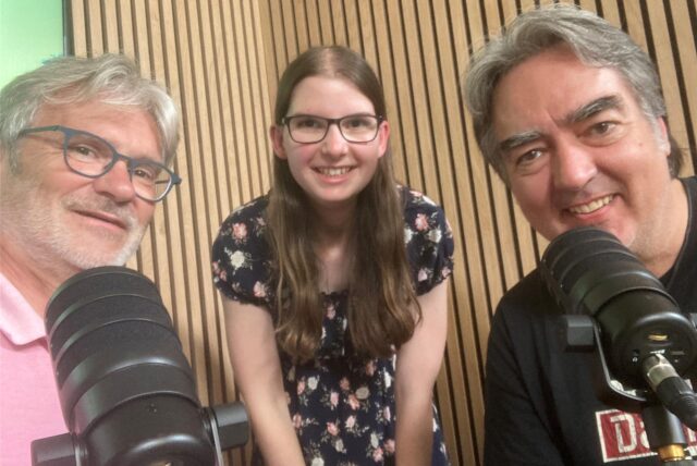 Die MZ-Redakteure Thomas Brysch (l.), Katharina Göke und Patrick Köllner.