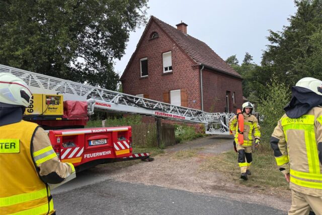 Feuerwehr-Einsatz an der Gerlicher Heide in Dorsten