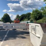 Baustelle auf der Dortmunder Straße in Datteln