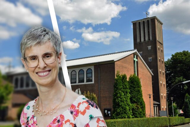 Sonia Tomaszewski, Vorsitzende des Fördervereins „Hospiz für Castrop-Rauxel“, hat mit ihrem Team am Mittwoch bei der Gemeinde Corpus Christi wegen der Barbarakirche vorgesprochen. Hier soll das Hospiz einziehen.