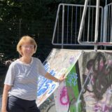 Eine Sportlehrerin der Martinischule kommt oft mit ihrer dritten und vierten Klasse zur Skateranlage in Herten.