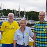 Lutz Riedbaum, Kathrin Braun und Christoph Ontyd vom Segelclub Haltern