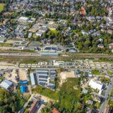 Luftbild vom Bahnhofs-Quartier