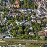 Der Kolken-Park liegt gleich neben dem Bahnhof in Haltern.