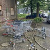 Herrenlose Einkaufswagen