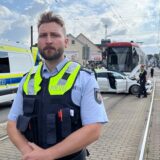 Polizeisprecher Steffen Korthoff berichtet im Video über den Stadtbahn-Unfall.
