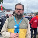 Unser Reporter Dennis Pesch berichtet von dem Protest gegen drohende Lohneinbußen der Thyssenkrupp-Steel-Mitarbeiter.