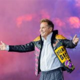 Dieter Bohlen, Jurymitglied, steht im Finale der RTL Castingshow „Deutschland sucht den Superstar“ im Coloneum auf der Bühne.