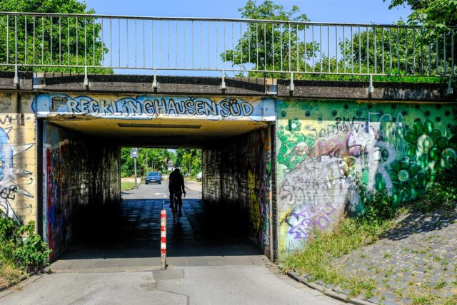 Die Unterführung an der Behringstraße in Recklinghausen.