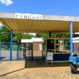 Der Eingangsbereich des Freibads Mollbeck in Recklinghausen.