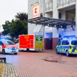 Bild zeigt Polizeieinsatz am Berliner Platz in Oer-Erkenschwick.