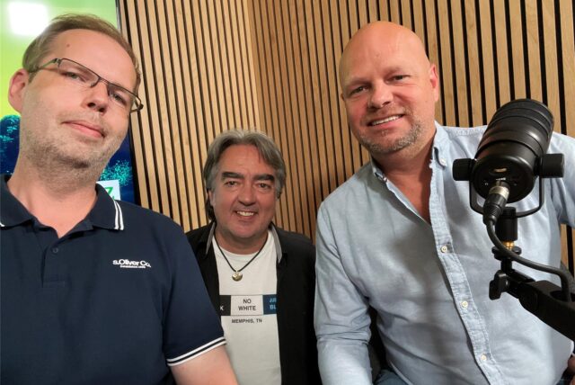 Stefan Korte, Patrick Köllner und André Mölleken (v.l.) im Podcaststudio.