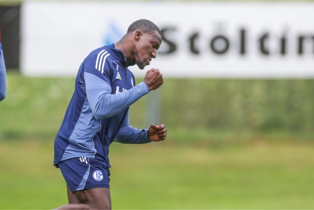 10.07.2025, Fussball, Saison 2025/2026, 2. Bundesliga, Vorbereitung, Sommertrainingslager des FC Schalke 04 in Neustift im Stubaital, Bryan Lasme (FC Schalke 04)



Foto: Tim Rehbein/RHR-FOTO