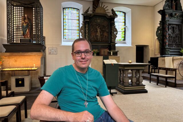 Bruder Reinhard in der Recklinghäuser Gastkirche