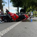Bei dem Unfall zwischen Dorsten und Haltern wurden am Freitagabend zwei Menschen verletzt.