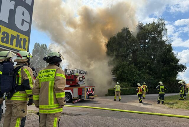 Feuerwehreinsatz an der Hornstraße in Gladbeck