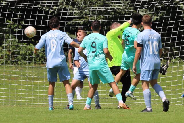 Kein Tor für den FC Marl im Katzenbusch: Gegen den SSC Recklinghausen kam der Landesligist nicht über ein 0:0 hinaus – und schied im Elfmeterschießen aus.