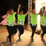 Mit viel Spaß waren die Teilnehmerinnen und Teilnehmer beim 24-Stunden-Lauf in Dorsten bei der Sache.