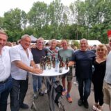 Ausgelassene Stimmung herrschte unter den zahlreichen Besuchern beim Haldenglühen 2025 am Bikertreff Vogel in Marl.