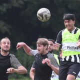 Eintracht Ickerns Neuzugang Nur Mohamad traf per Kopfball zum 2:0 beim Test gegen RSV Wanne.