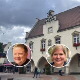 An historischer Stätte geht es um die Zukunft Halterns: Im Alten Rathaus stellen sich Andreas Stegemann, Vanessa Giese und Matthias Engicht den Fragen in der Wahlarena der Haltener Zeitung.