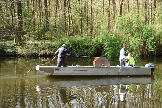 500 Meter Schlauch wurden in der Stever verlegt.