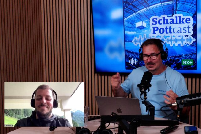 Die Schalke-Reporter Marcel Witte und René Preuß sprechen im „Schalke-Pottcast“ über den FC Schalke 04.