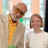 Mambo Kurt und Redakteurin Laura Quellenberg im Videostudio