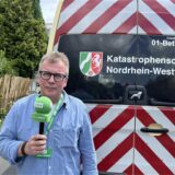 Ansicht eines Baggers in Datteln.