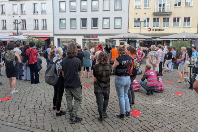 Demo auf dem Marktplatz