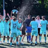 So feierte der FC Marl vor einem Jahr die Stadtmeisterschaft am Loekamp.