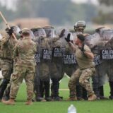 Soldaten der Nationalgarde in Los Angeles.