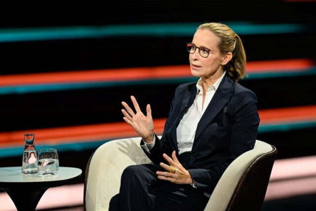 Juristin Brosius-Gersdorf im Studio der TV-Sendung von Markus Lanz.