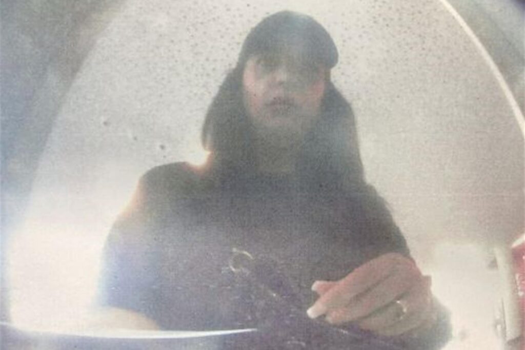 Fahndungsfoto der Polizei zeigt eine gesuchte Taschendiebin und Computerbetrügerin.