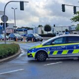 Die Polizei sperrte am Mittwoch (16.7.) den Bereich Bergstraße bereits ab der Kreuzung Herzlia-Allee und leitete den Verkehr über die Rappaportstraße und die Herzlia-Allee ab.