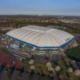 11.04.2020, Fussball, Saison 2019/2020, Luftaufnahmen von der Veltins Arena und Vereinsgelände des FC Schalke 04,