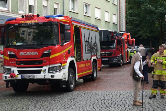 Ansicht eines Feuerwehrautos in Waltrop.