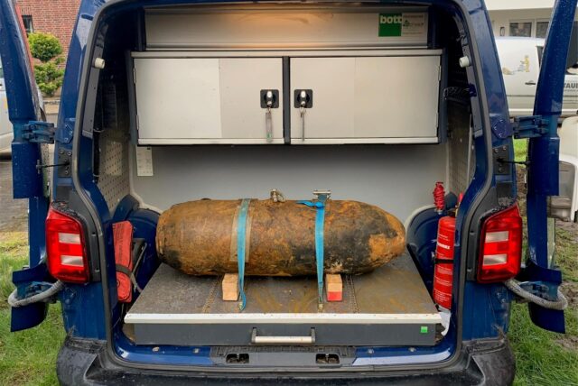 Eine Fliegerbombe. (Symbolbild)