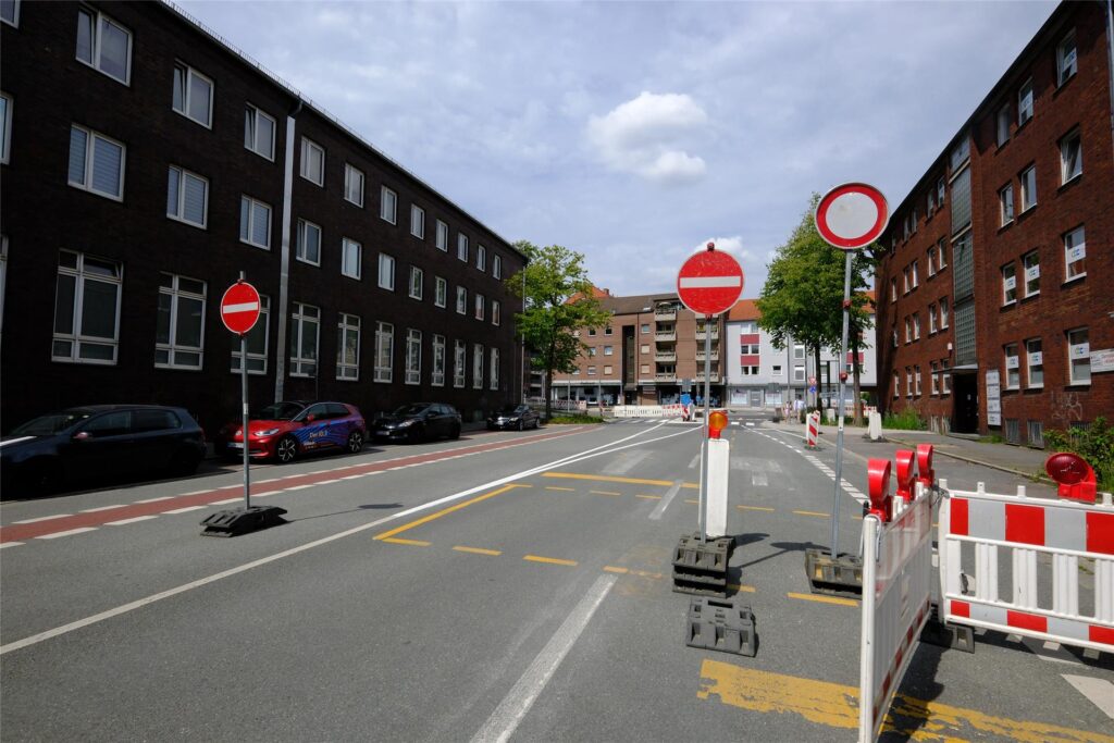 Die Martinistraße in Recklinghausen