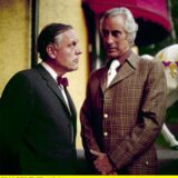 Kommissar Konrad (Klaus Höhne, l.) und Herr Zink (Ferdy Mayne) im Tatort „Der Fall Geisterbahn“, der 1971 in Castrop-Rauxel gedreht worden ist.