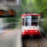 Eine Bahn der U49 in Dortmund. (Archivbild)